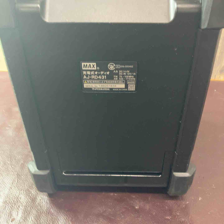 【中古品】◇マックス(MAX) コードレスオーディオ AJ-RD431【東大和店】