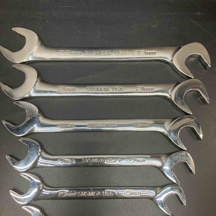 スナップオン(Snap-on) アングルヘッドスパナ SVSM10A-22A 合計10本セット 10ｍｍ-22ｍｍ【川越店】