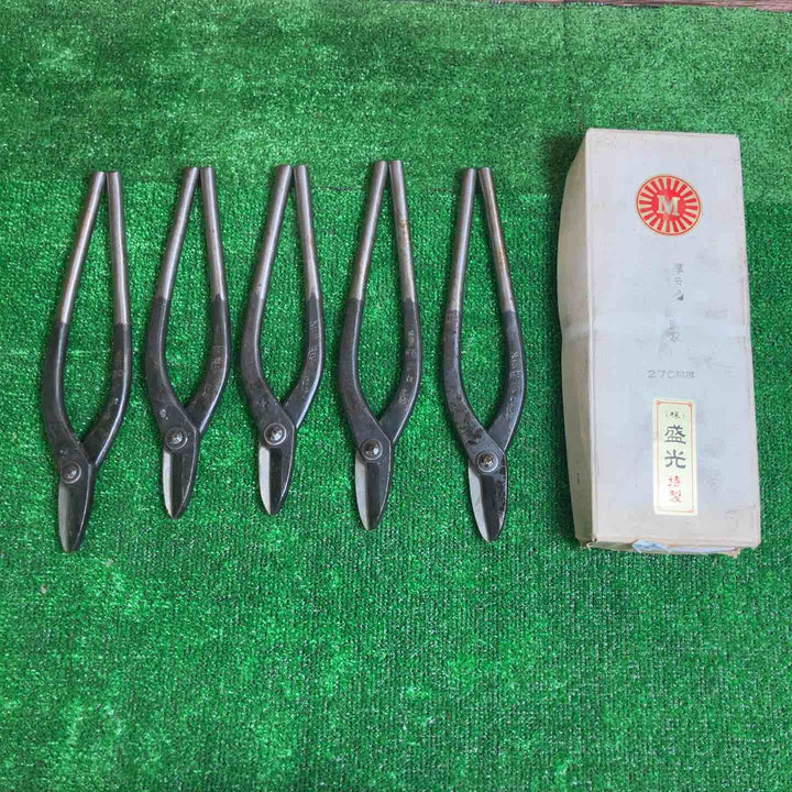 【保管品】 輝盛光 板金鋏 厚物 直刃 5本まとめ ハサミ【桶川店】