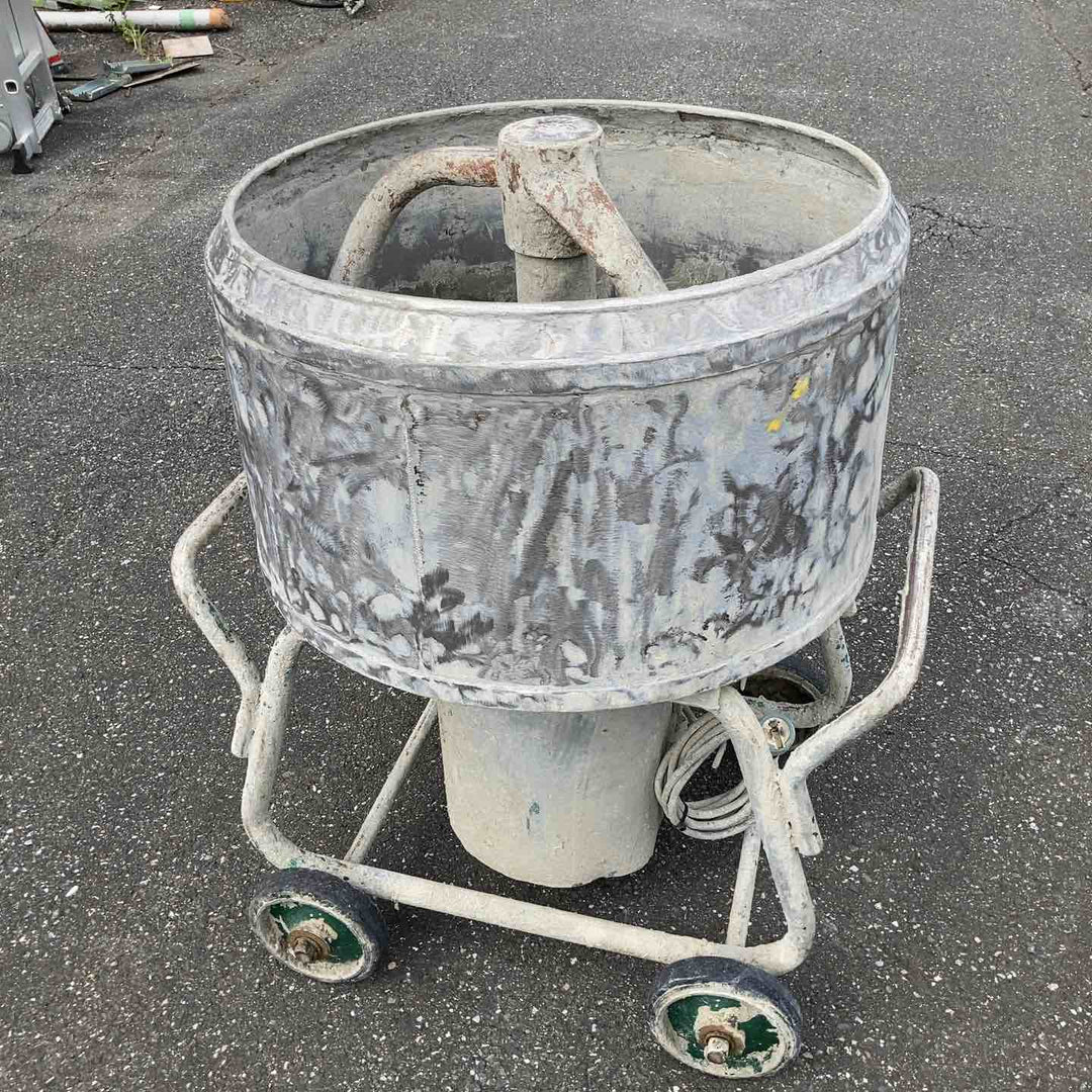 ◇現状品・【店頭受取り限定】◇メーカー不明 モルタルミキサー 撹拌機 約50～60L？ コンクリートミキサー【岩槻店】