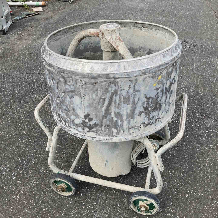 ◇現状品・【店頭受取り限定】◇メーカー不明 モルタルミキサー 撹拌機 約50～60L？ コンクリートミキサー【岩槻店】