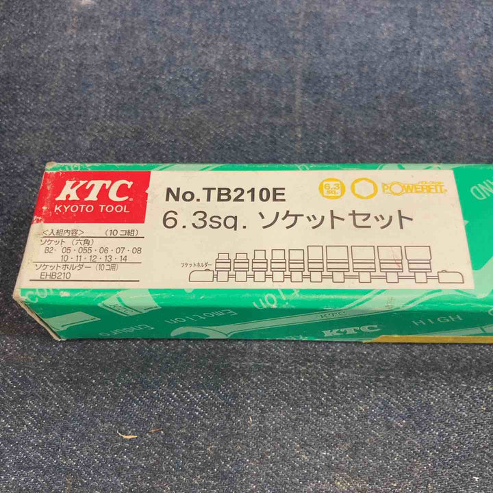 KTC TB210E 6.3sq. ソケットセット 10コ組 (B2-05, 055, 06, 07, 08, 10, 11, 12, 13, 14)【八潮店】