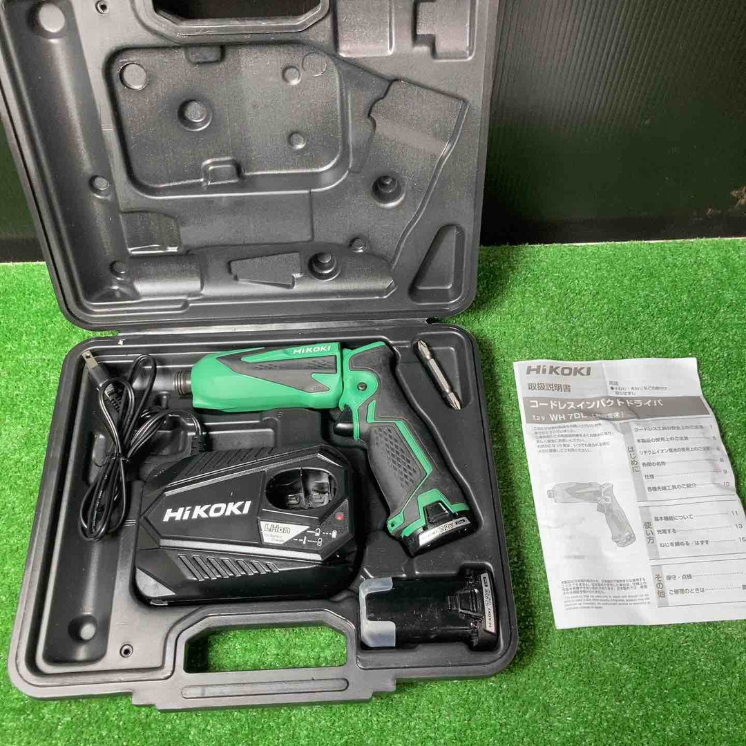 ◇ハイコーキ(HIKOKI ※旧:日立工機) 7.2V コードレスペンインパクトドライバー WH7DL(2LCSK)【岩槻店】