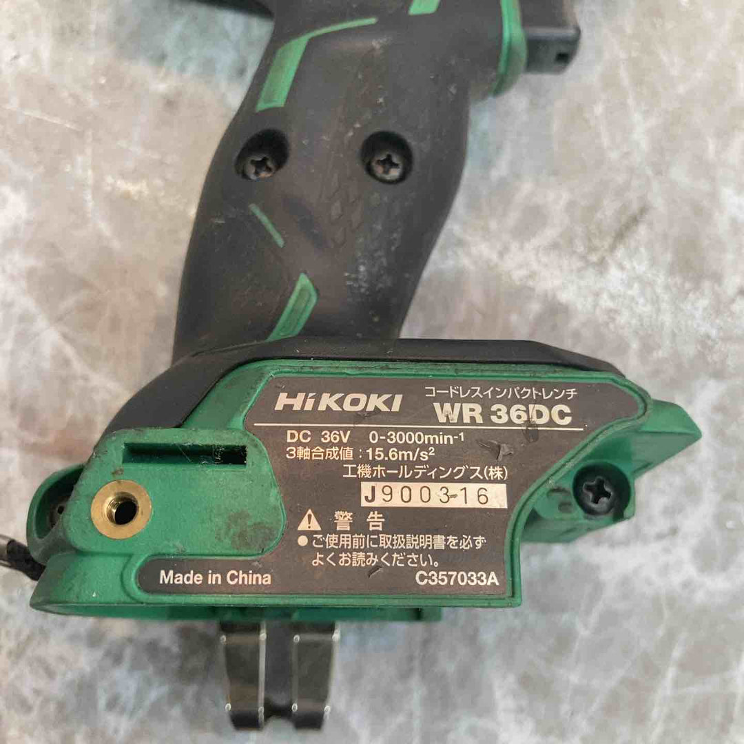★ハイコーキ(HIKOKI ※旧:日立工機) コードレスインパクトレンチ WR36DC(NN)【八潮店】