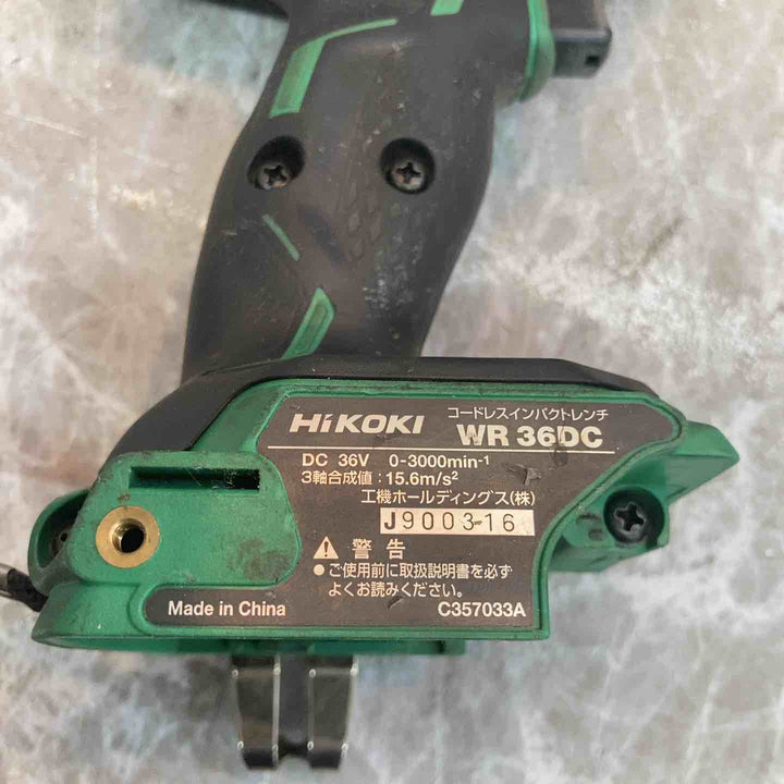 ★ハイコーキ(HIKOKI ※旧:日立工機) コードレスインパクトレンチ WR36DC(NN)【八潮店】