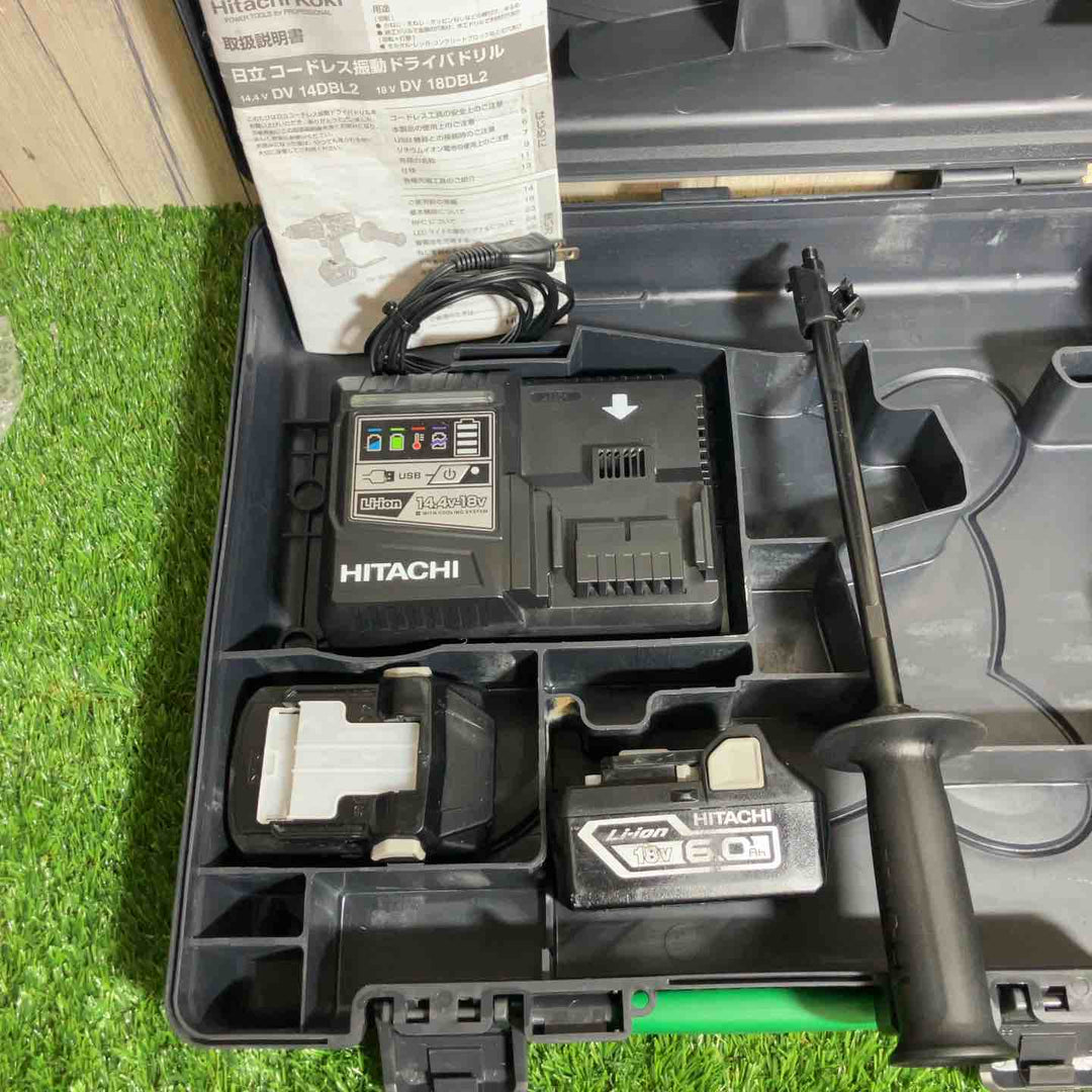 ★ハイコーキ(HIKOKI ※旧:日立工機) コードレス振動ドリルドライバー DV18DBL2(2LYPK)【戸田店】