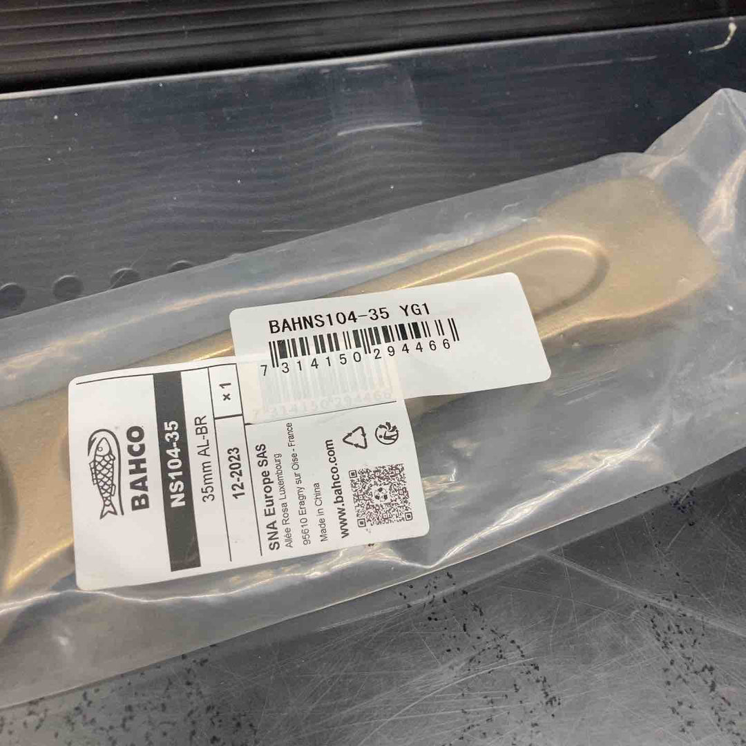▼BAHCO/バーコ 防爆打撃めがねレンチ 二面幅寸法35 全長205 NS104-35【川越店】