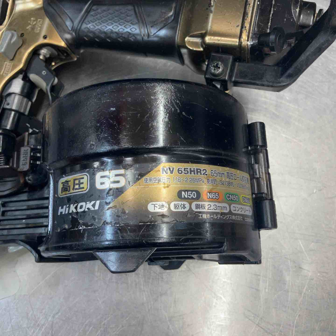 【中古品】 ハイコーキ(HIKOKI ※旧:日立工機) 65mm高圧エア釘打ち機 NV65HR2(S) 動作確認済み 【東大和店】
