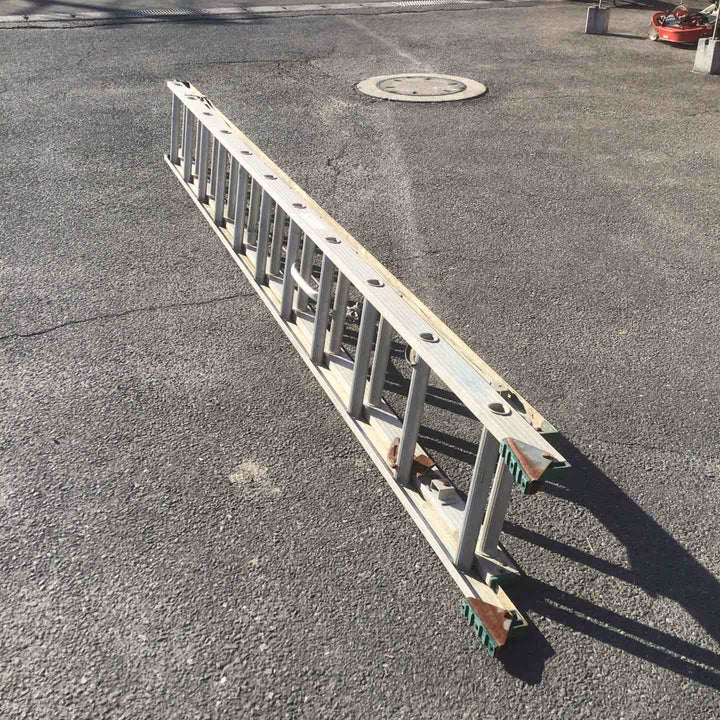 【現状品 / 店頭受取り限定】 メーカー・型式不明 2連はしご 【鴻巣店】