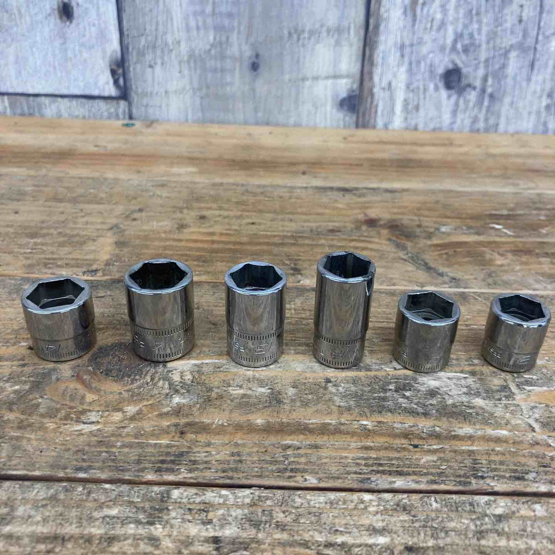 【中古品】 スナップオン(Snap-on) ソケットまとめ TMMS8 RFSM12など 計12個セット 1/4 3/8 ブランド ショート ディープ 【東大和店】