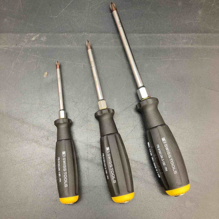 ◇PB SWISS TOOLS スイスツールズ 6本組スイスグリップ 貫通マイナス・プラスドライバーセット 8249.DNCBB【川越店】
