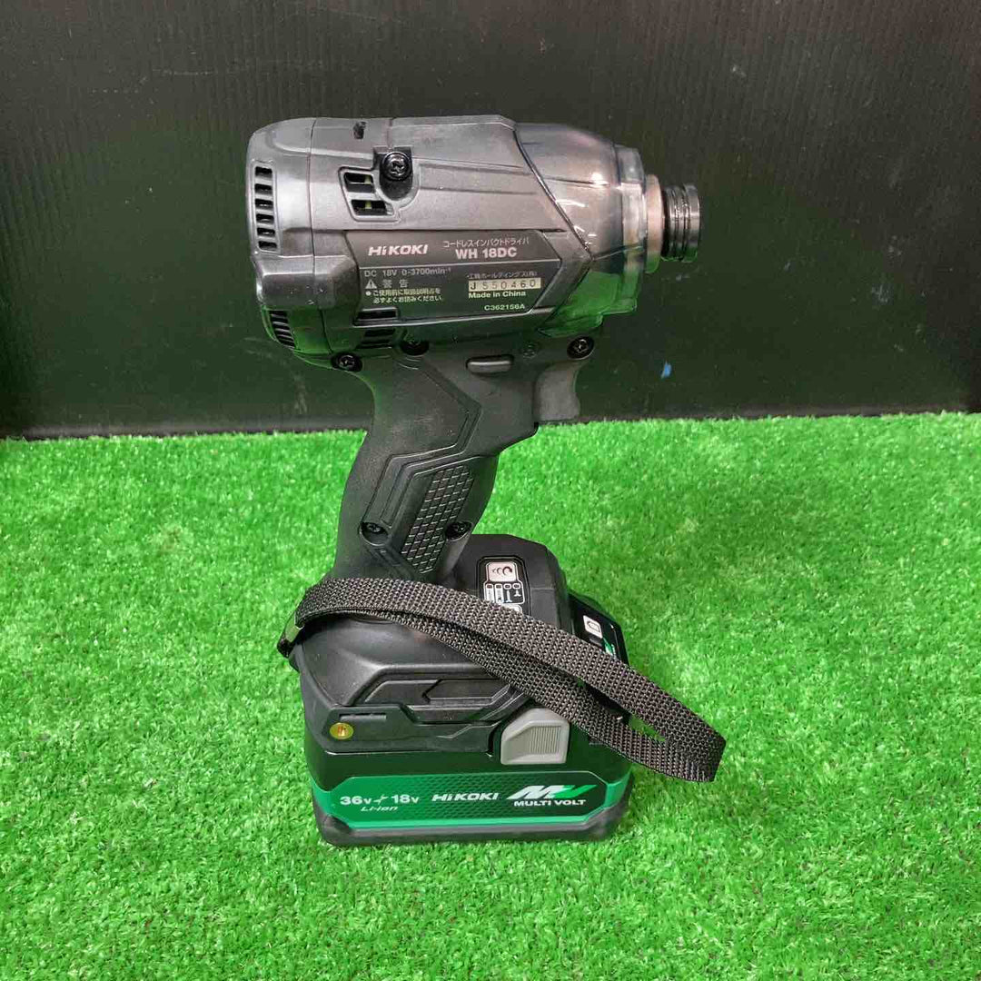★ハイコーキ(HIKOKI ※旧:日立工機) コードレスインパクトドライバー WH18DC(2XPB) 36V2.5Ah(18V5.0Ah)バッテリー2個付きフルセット【岩槻店】