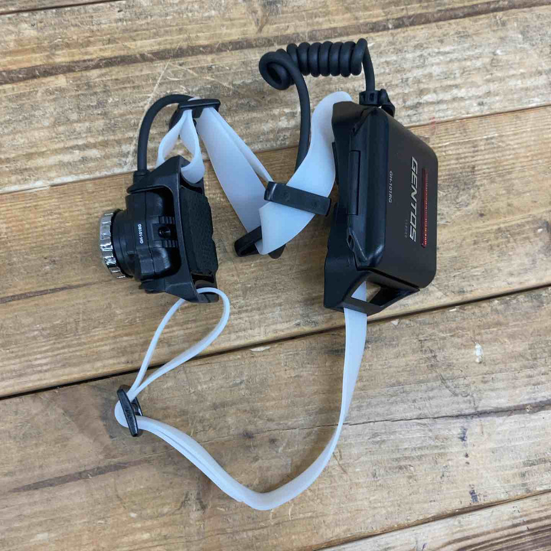 GENTOS LED ヘッドライト USB充電式  GH-101RG ANSI規格準拠 ブラック 【東大和店】