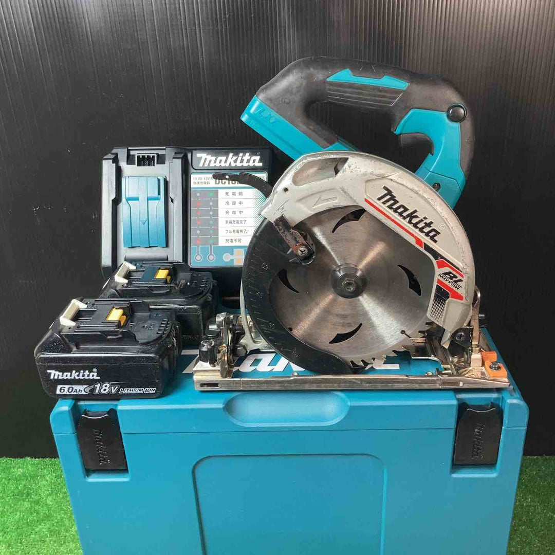 ★マキタ(makita) コードレス丸のこ HS631DRGX 充電器・バッテリー18V6.0Ah×2個付き【岩槻店】