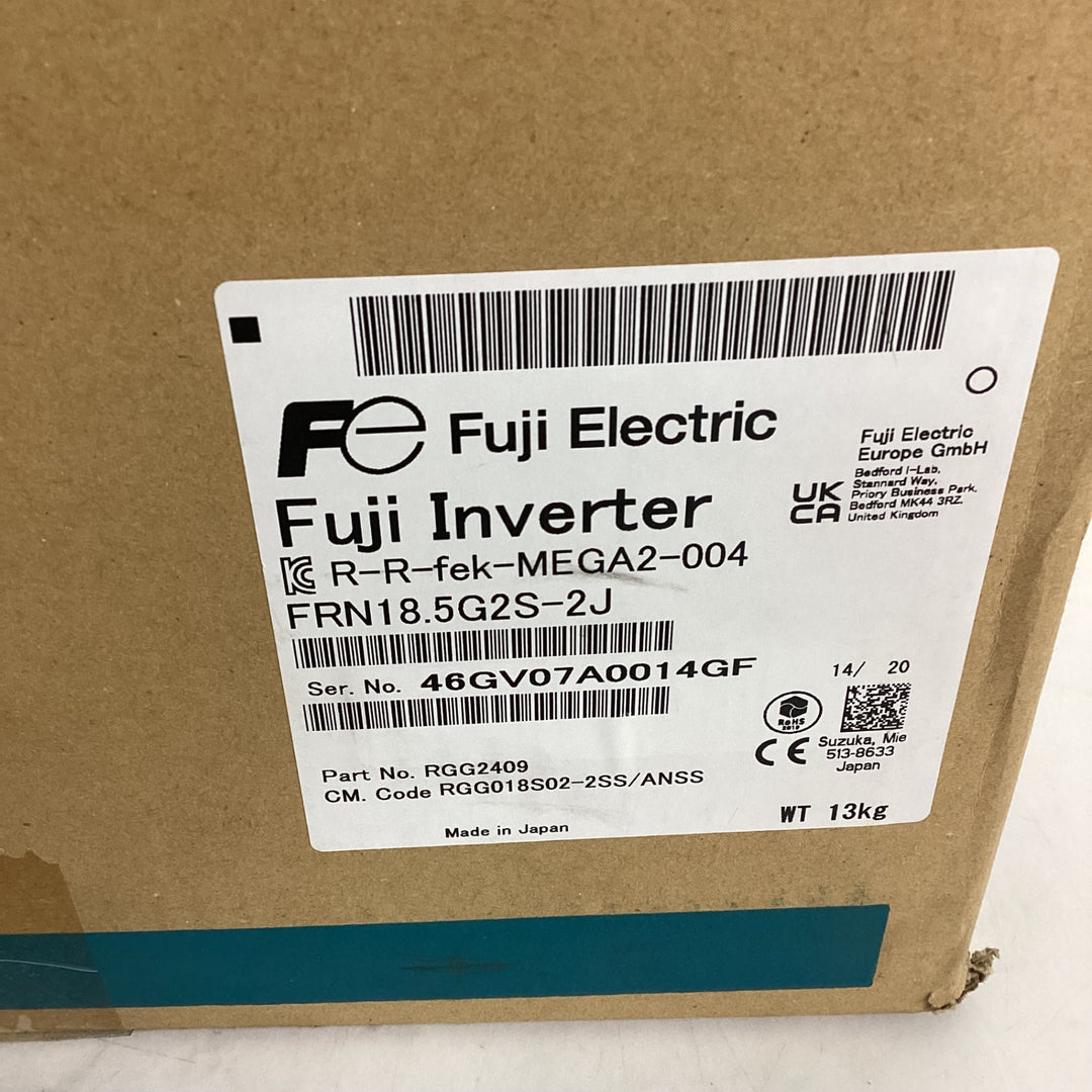 ▼富士電機 産業用機器向けインバータ FRN18.5G2S-2J 三相200V 18.5kW 工場用【狭山】