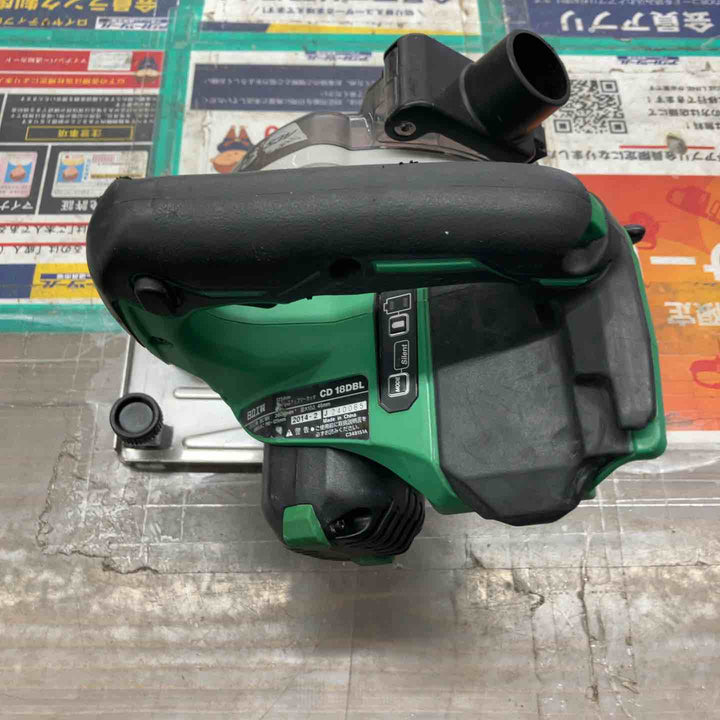 ★ハイコーキ(HIKOKI ※旧:日立工機) コードレスチップソーカッター CD18DBL(NN)本体のみ ベース歪みあり【戸田店】