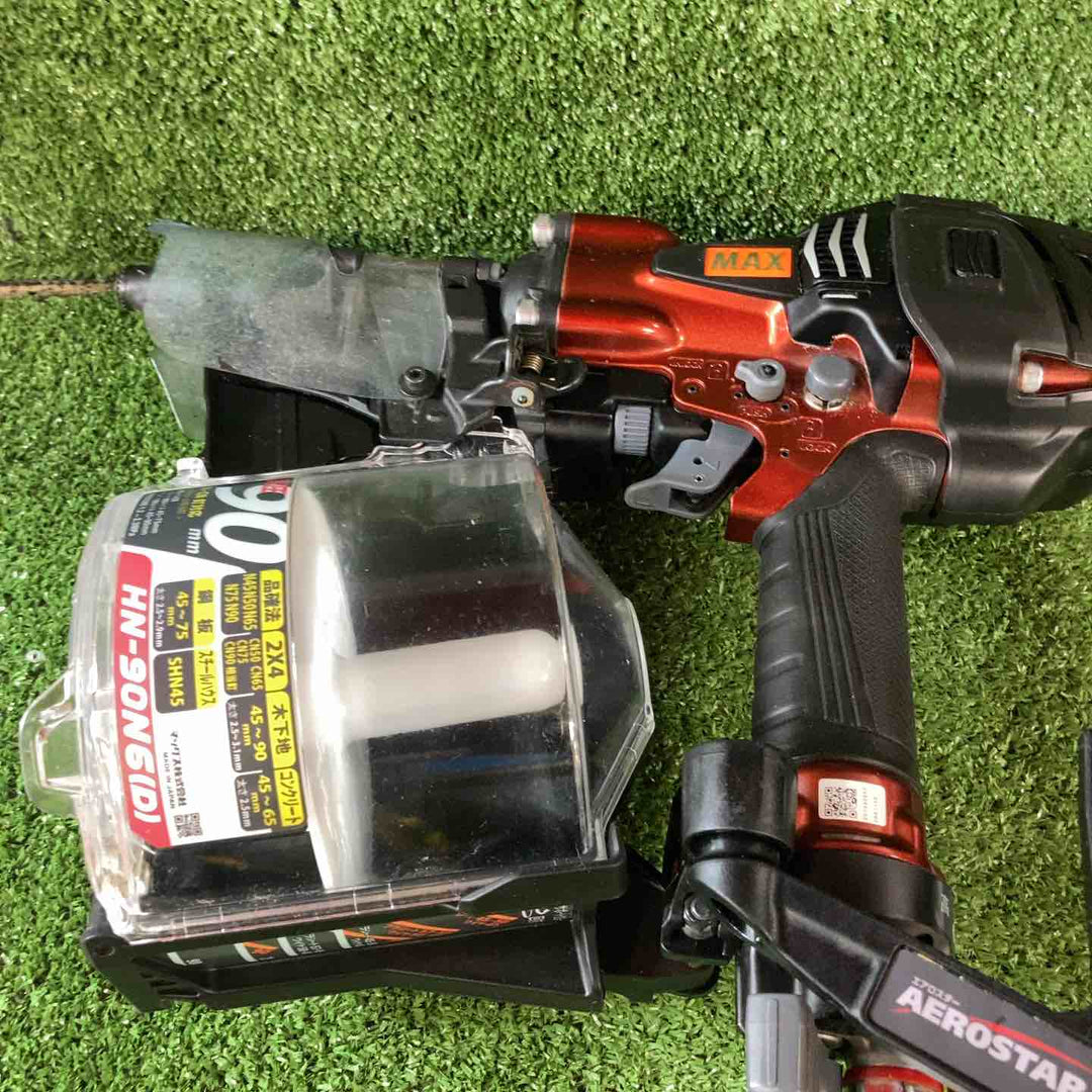 ★マックス(MAX) 高圧エア釘打ち機 HN-90N6(D)-R【川崎店】