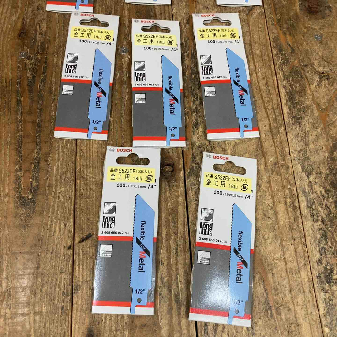 ボッシュ(BOSCH) レシプロソー セーバーソー 替刃 100mm 金工用 14山 S522BF*3 18山 S522EF*5 [計40枚入り] バイメタル【所沢店】