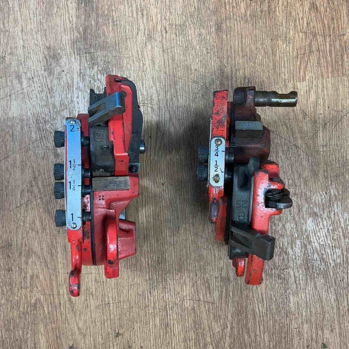 【店頭受取り限定】◇レッキス(REX) ねじ切り機 N50A3 N50AIII ◎1/2～3/4 ・ 1～2のダイヘッド2個付き 動作確認済み！【岩槻店】