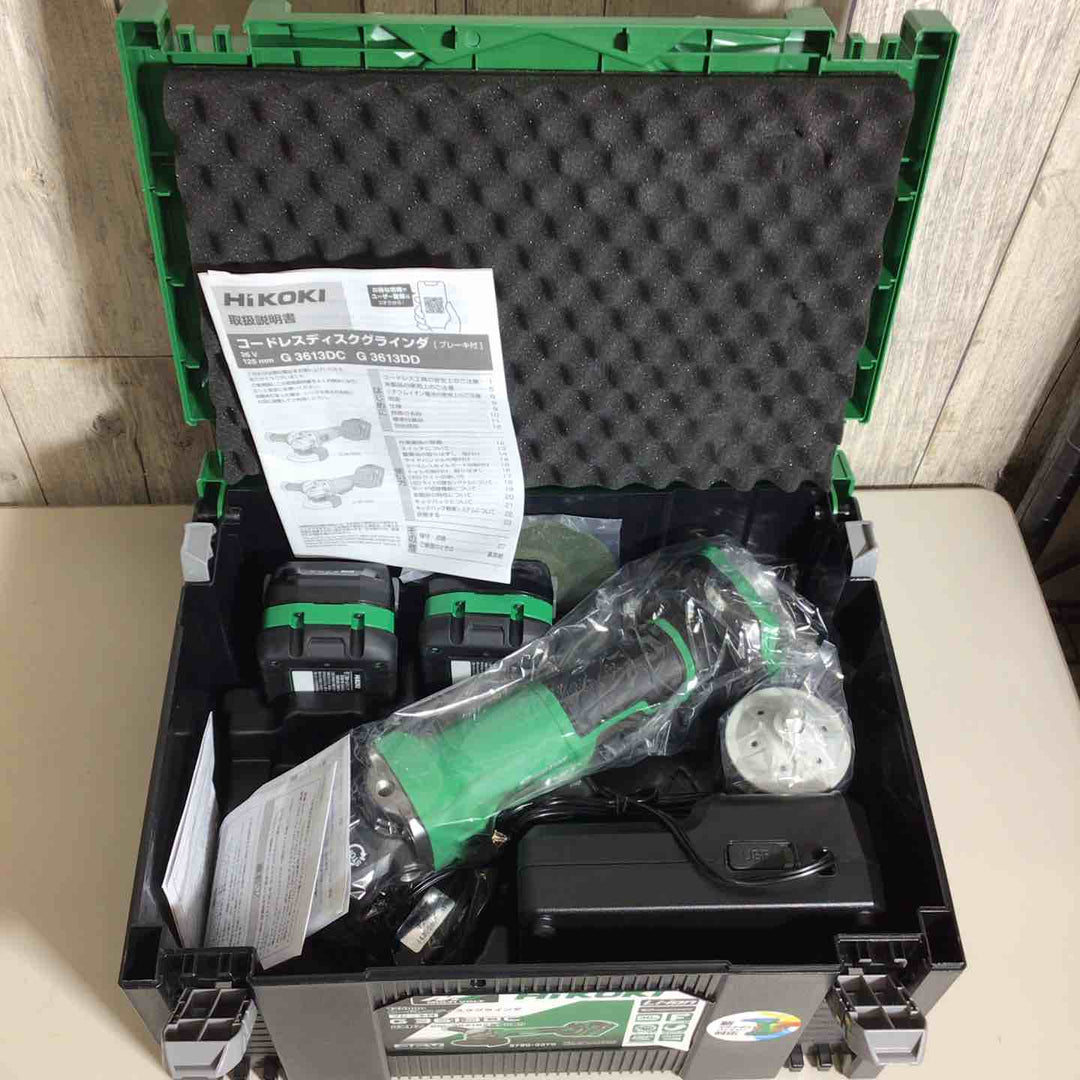 ★ハイコーキ(HIKOKI ※旧:日立工機) 125mmコードレスディスクグラインダ G3613DC(2XPZ)【戸田店】