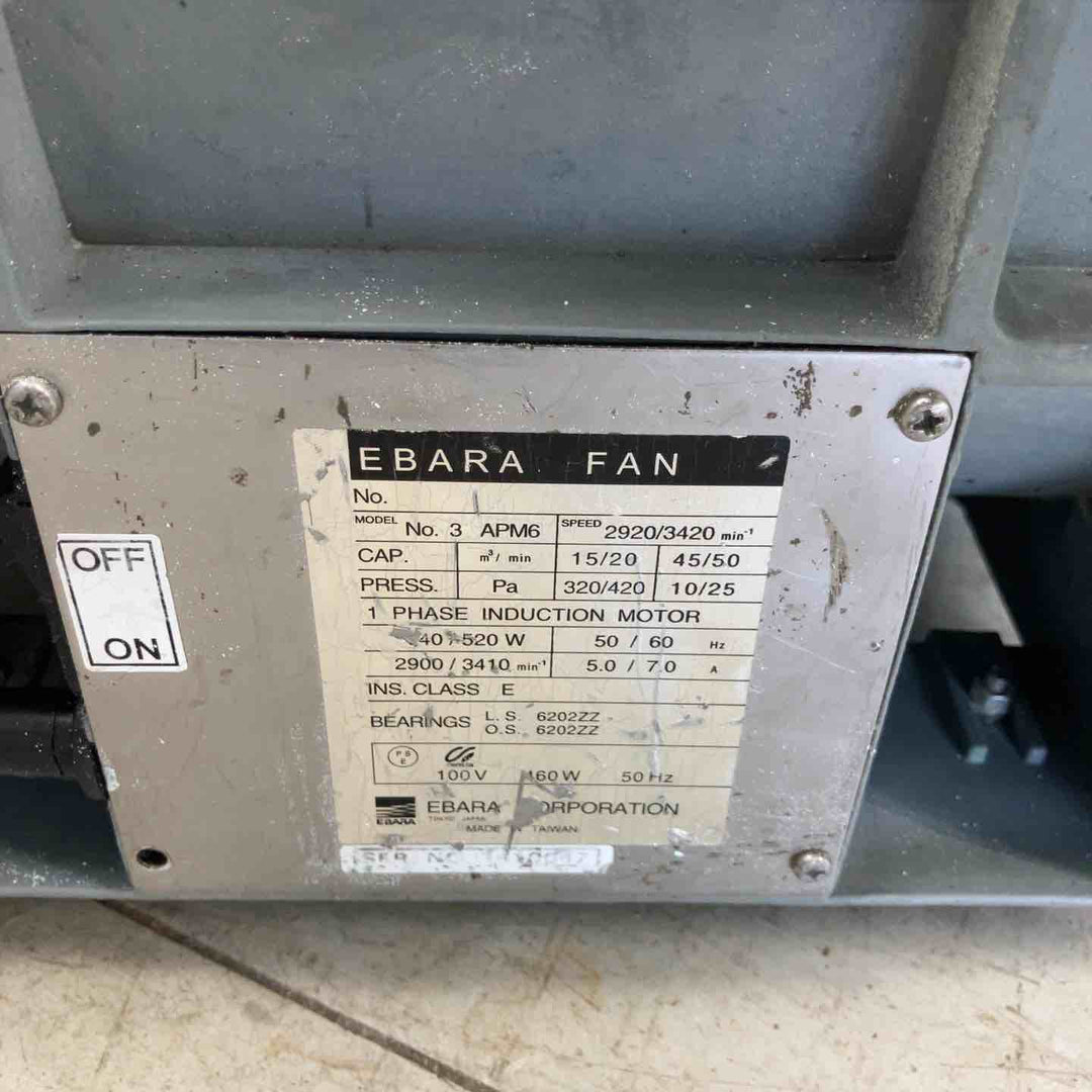 ◇エバラ(荏原製作所) 送風機 APM6 ポータブルファン【鴻巣店】