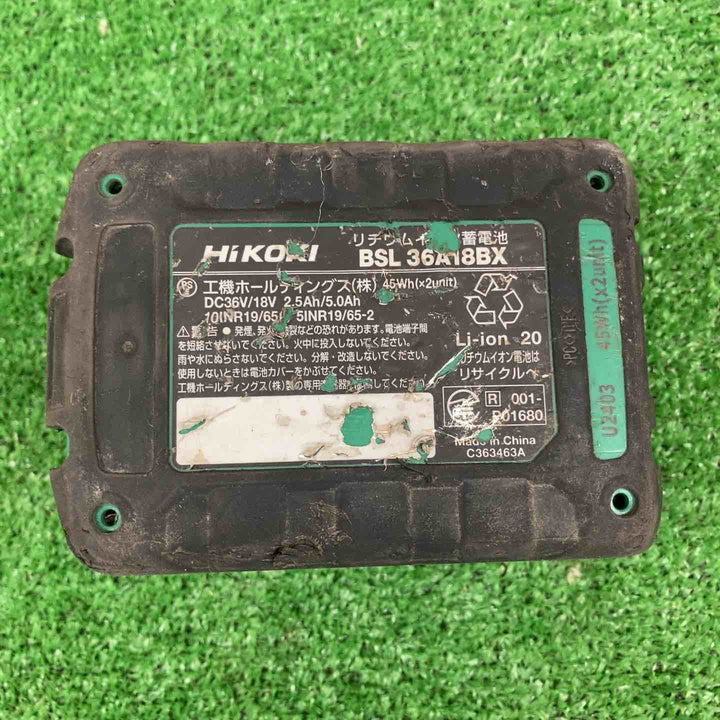【中古品】 ハイコーキ/HIKOKI ※旧:日立工機 リチウムイオンバッテリー 36V/2.5Ah BSL36A18BX 【鴻巣店】