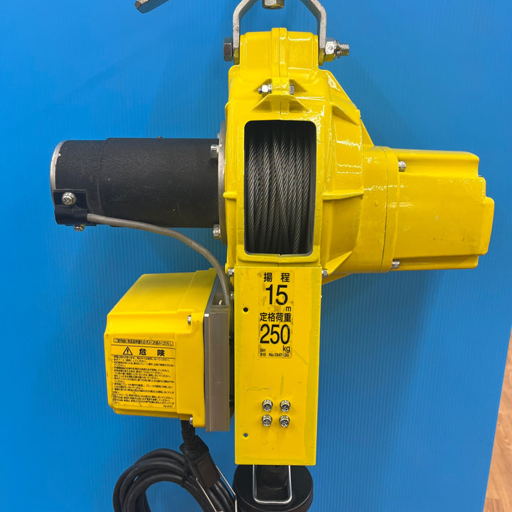 【美品】◇トーヨーコーケン(TKK) ウインチ ベビーホイスト BH-E815 定格荷重250kg 揚程15ｍ 製造2025/1【岩槻店】