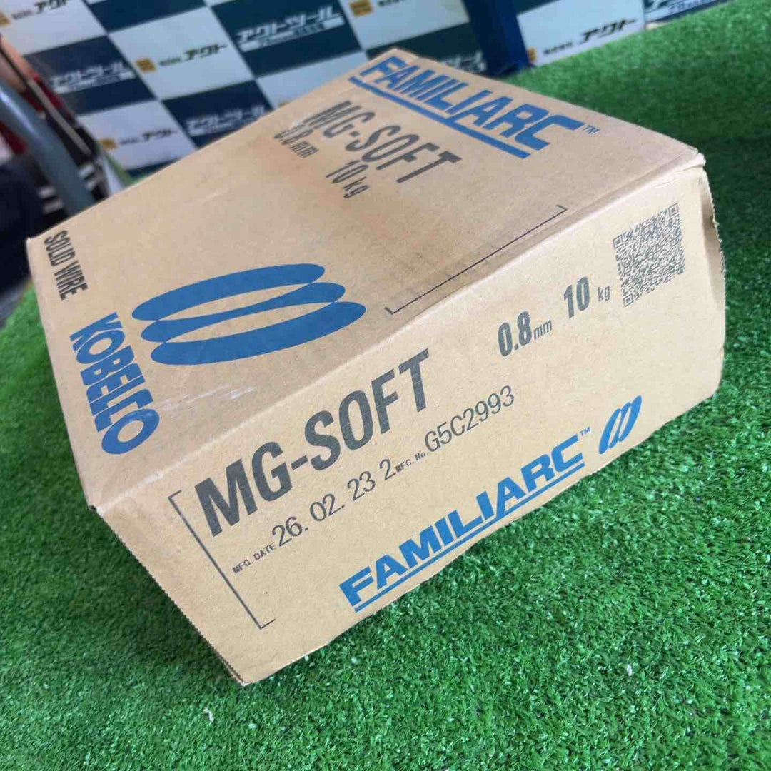 ◇KOBELCO 神戸製鋼所 ソリッド溶接ワイヤー MG-SOFT 0.8mm 10kg【草加店】