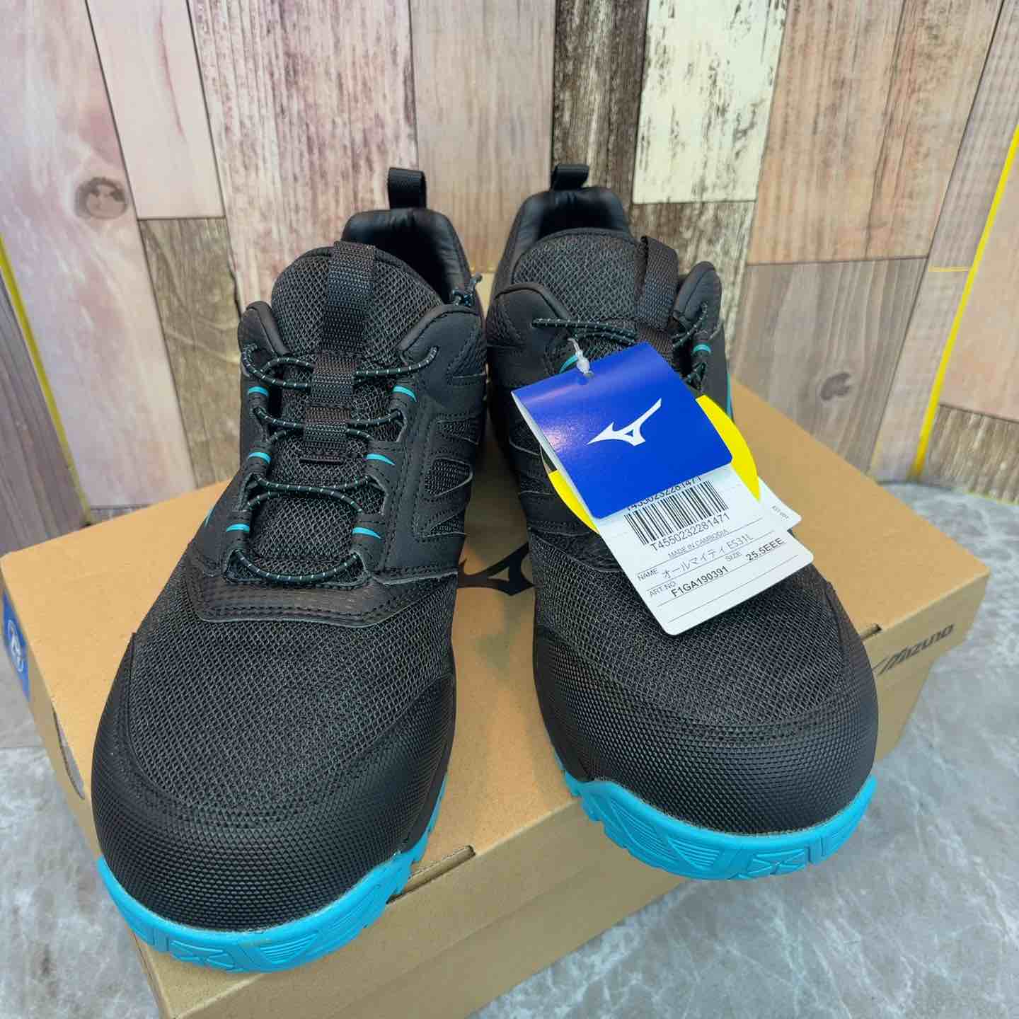 ミズノ] 安全靴 オールマイティ ES31L 軽量 ゴム紐 JSAA・普通