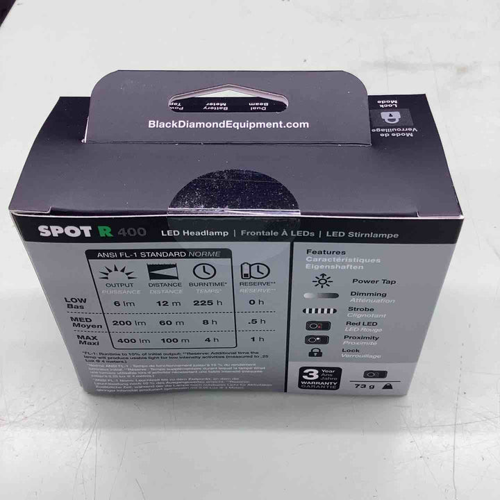 Black Diamond スポット400-R グラファイト【越谷店】