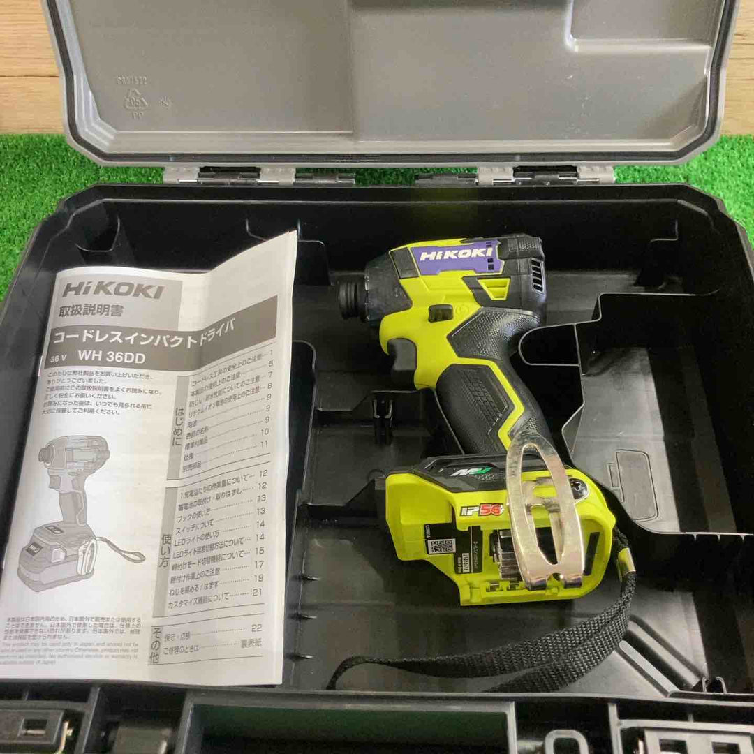 ★ハイコーキ(HIKOKI ※旧:日立工機) コードレスインパクトドライバ WH36DD(NNY)【町田店】