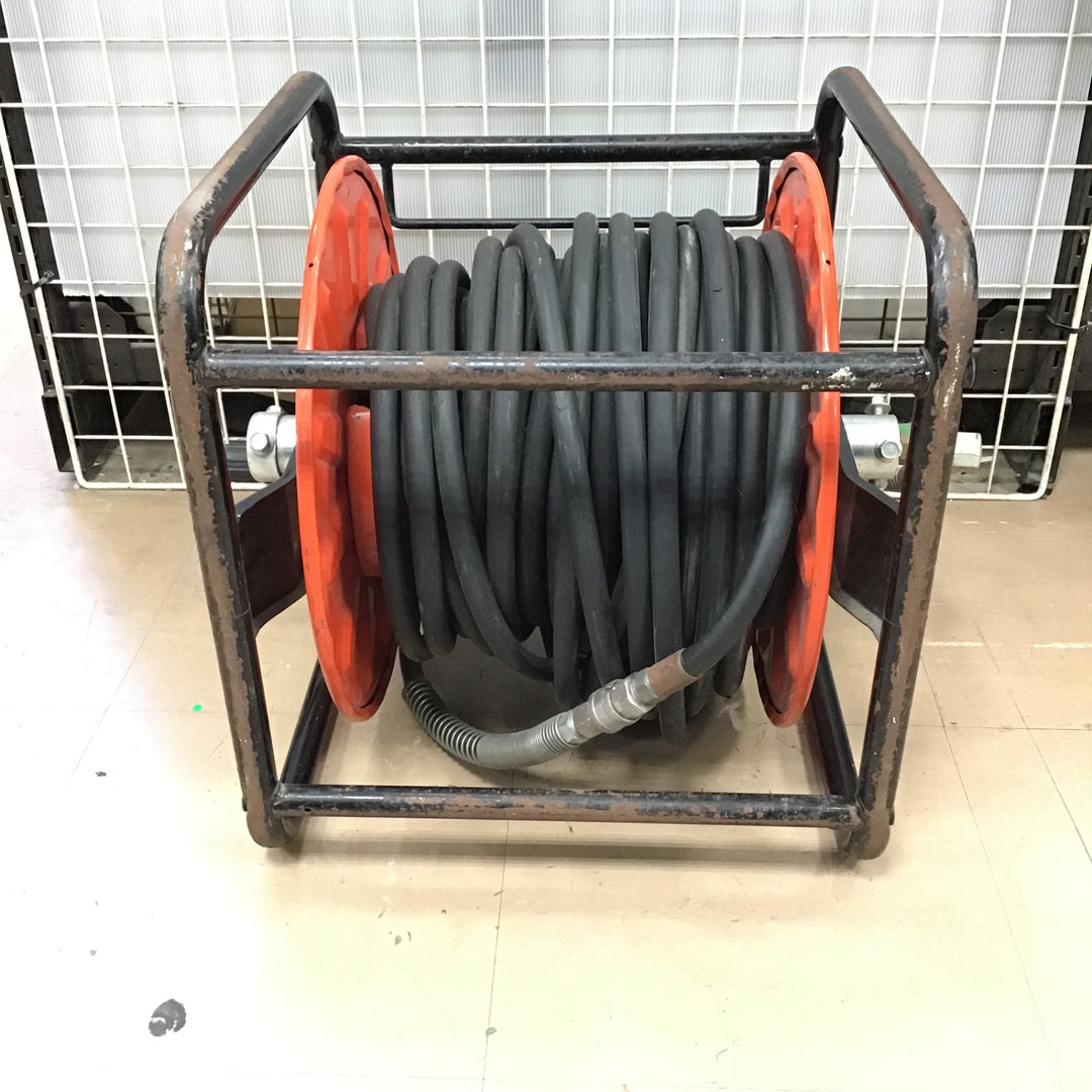 【中古品 / 動作品】メーカー不明 精和 ？ 高圧洗浄機 ホースドラム 30m 型式不明【草加店】