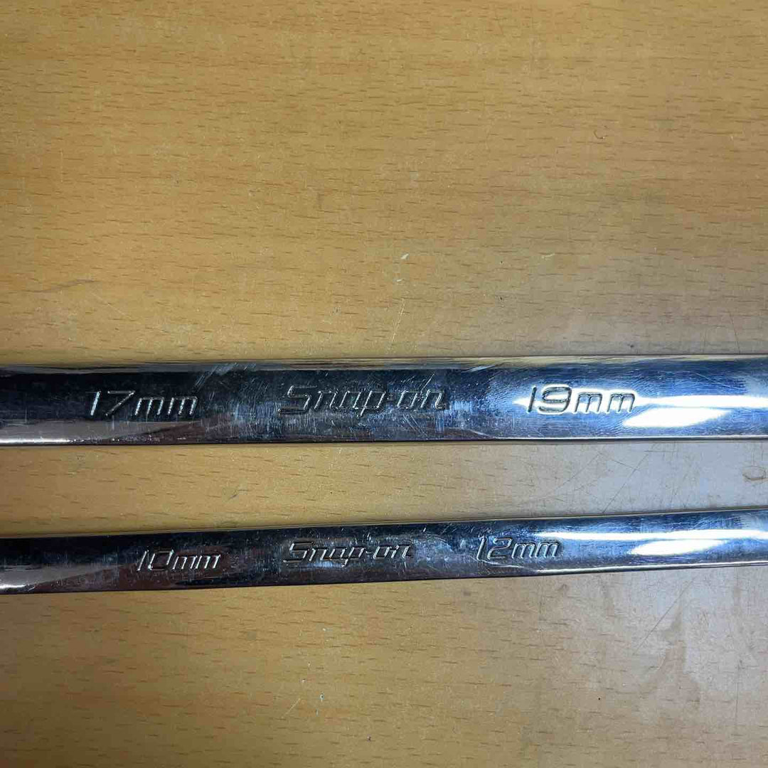 スナップオン(Snap-on ストレートメガネレンチ ロングハンドル XDHFM1012 1719 10-12mm 17-19mm 2点セット【越谷店】