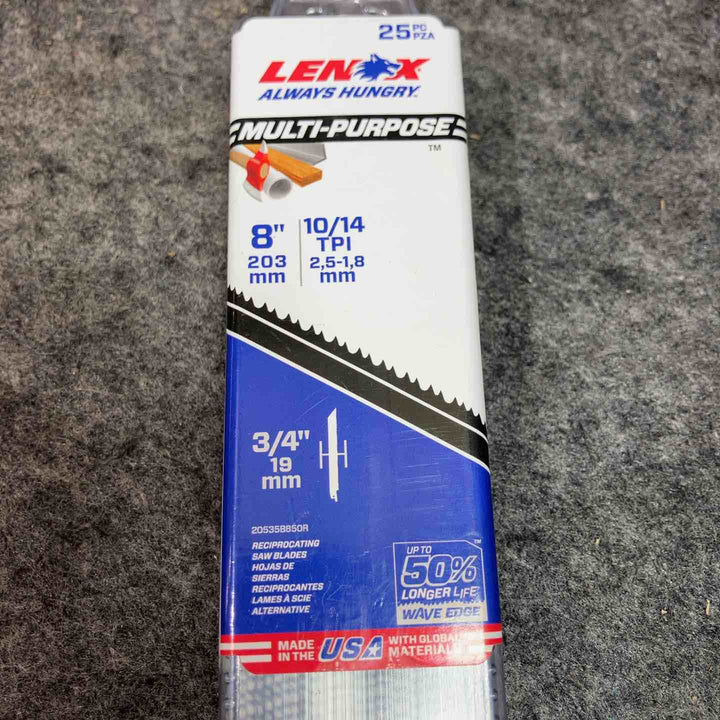 レノックス/LENOX 200mm セーバーソーブレード 25枚入 20535B850R 10箱まとめ【桶川店】