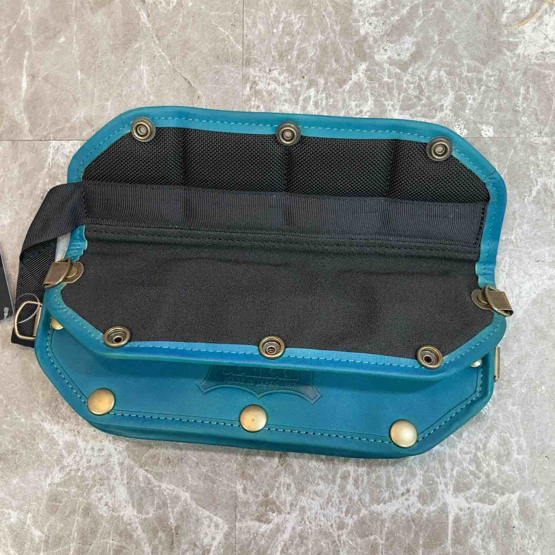 【未使用品】KNICKS/ニックス ヌメ革後付ショルダーパットセット KNS-22S ブルー【八潮店】
