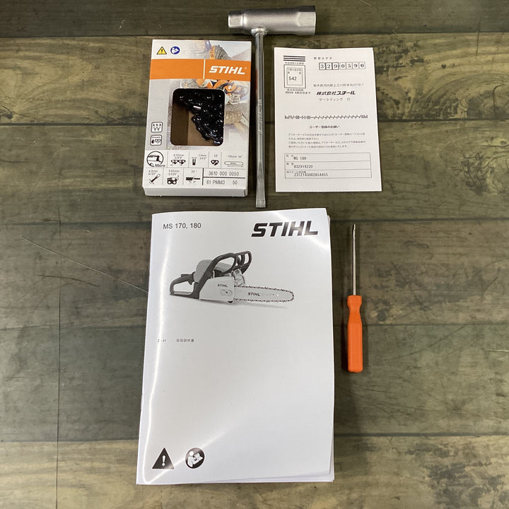 【未使用品】STIHL エンジンチェンソー MS180【東大和店】