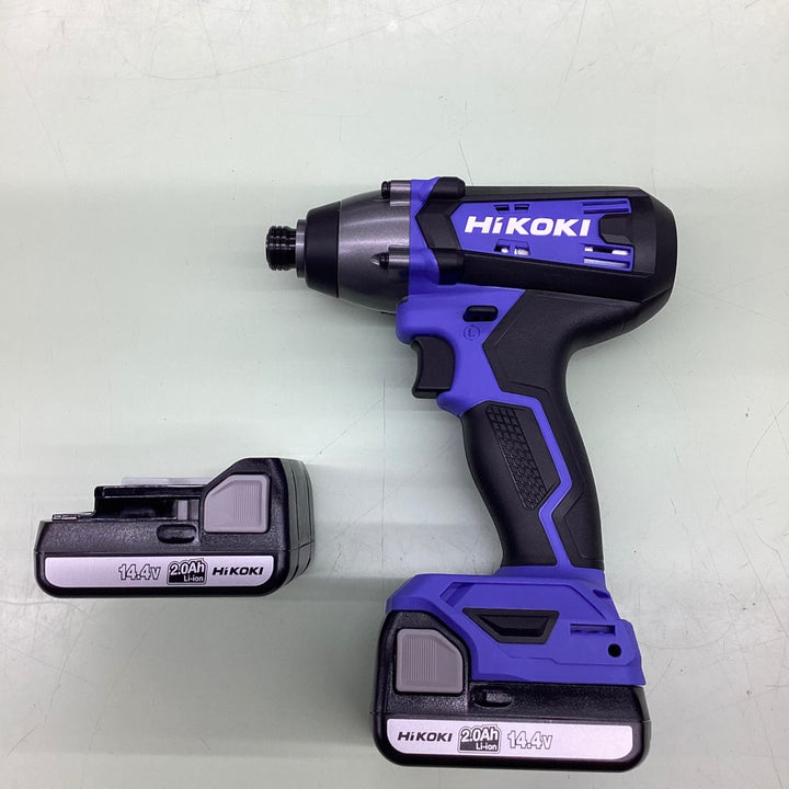 HiKOKI(ハイコーキ) 14.4V コードレス インパクトドライバ 2.0Ah 蓄電池×2個 充電器 ケース付 FWH14DF(2BG)【越谷店】