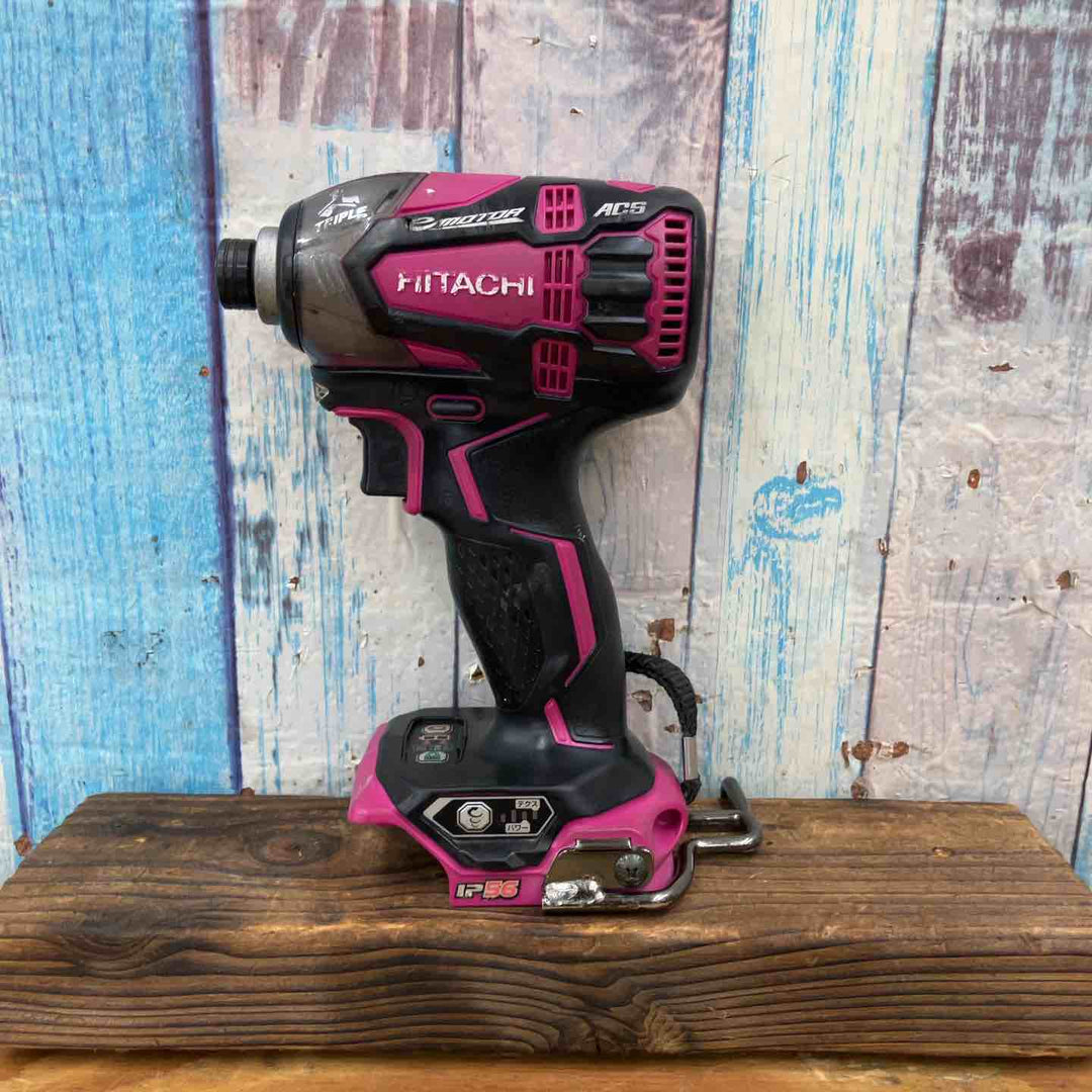 【中古品】★ハイコーキ HIKOKI 日立工機 コードレスインパクトドライバー WH18DDL2(2LYPK)(R) 18V フルセット【柏店】