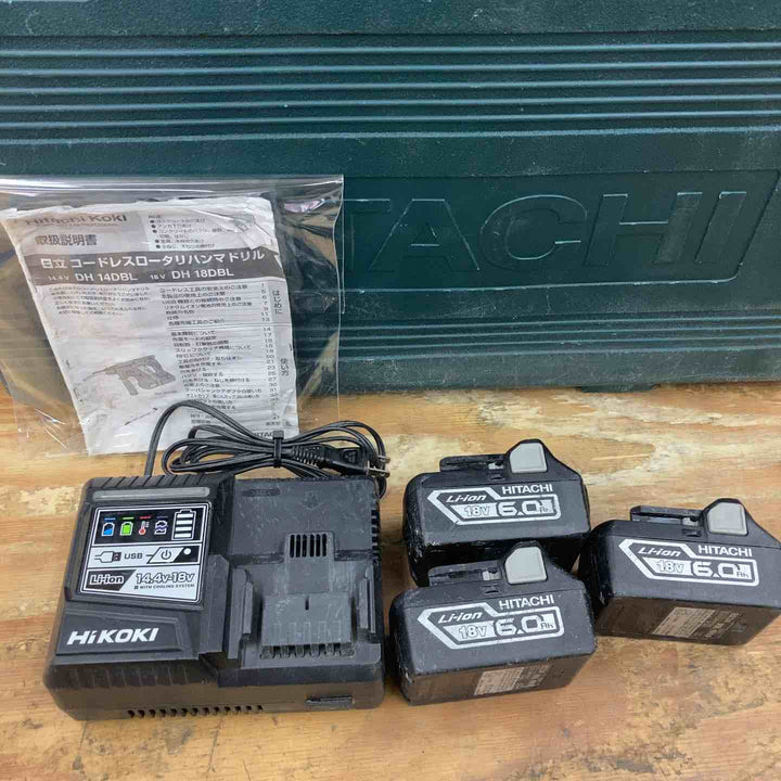★ハイコーキ(HIKOKI ※旧:日立工機) コードレスハンマドリル DH18DBL(2LYPK)【藤沢店】