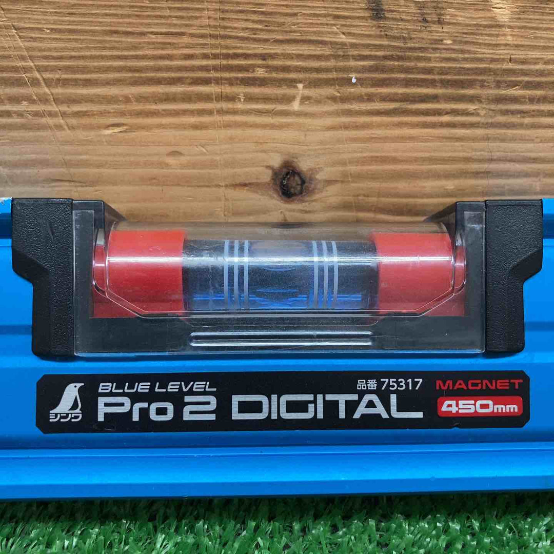 【中古品】 シンワ測定 デジタルレベル ブルーレベル Pro2 75317 マグネット付き 450mm 【鴻巣店】