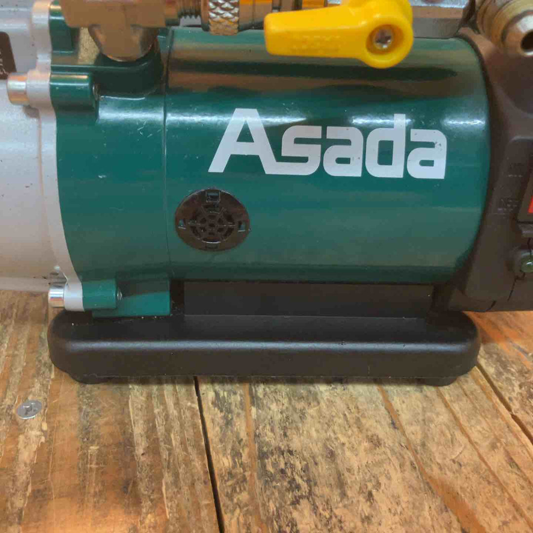 【中古品】アサダ(ASADA) コードレス真空ポンプ 1.5CFM-B  デジタルミニ連成計 TA141DM付き【所沢店】