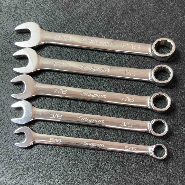 【中古美品】 Snap-on(スナップオン) OEX100B~OEX180B 5本 OEXM10B~OEXM14B 5本 コンビネーションレンチ 10本セット 【東大和店】
