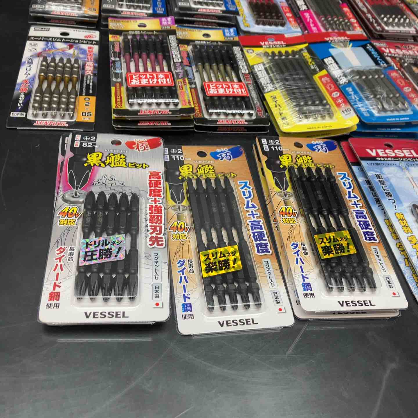 【未使用品】ビット5本入り×150個まとめ売り！ANEX アネックス 龍靭 VESSEL ベッセル サキスボ等♪ +インパクト用【川越店】 ▽ビット5本入り×100個まとめ売り！ANEX アネックス 龍靭 VESSEL