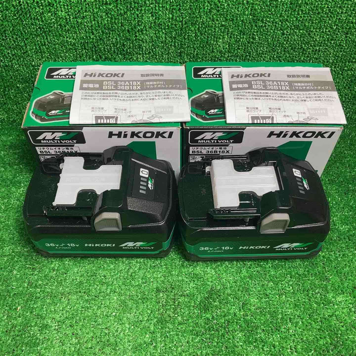 【未使用品】★ハイコーキ(HIKOKI ※旧:日立工機) リチウムイオンバッテリー 36V/4.0Ah BSL36B18X　2個セット【川崎店】