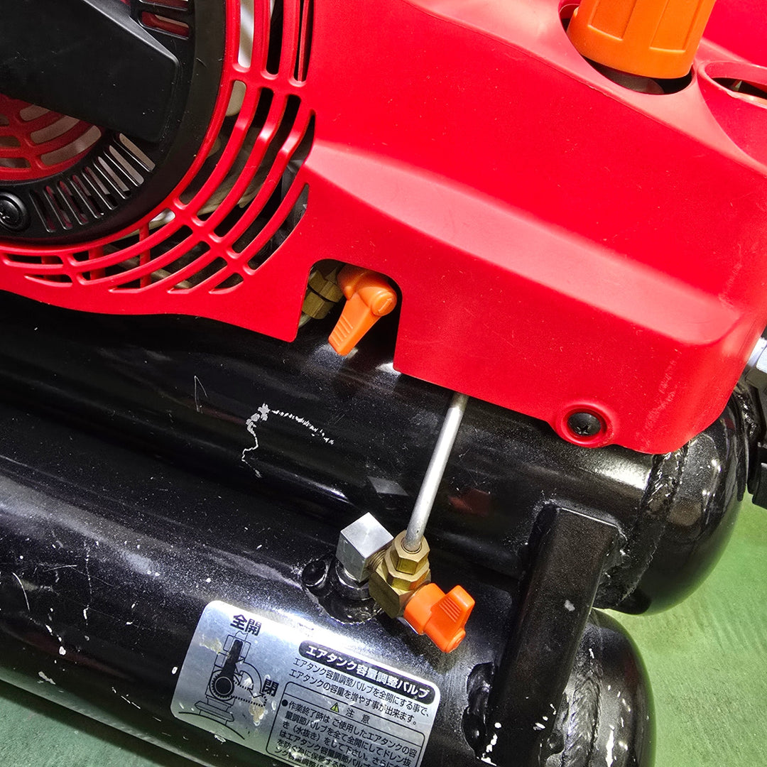 【中古品・急速充填運転時充填時間：約12分30秒】マックス(MAX) エアコンプレッサー AK-HH1250E(27L) レッド 【桶川店】