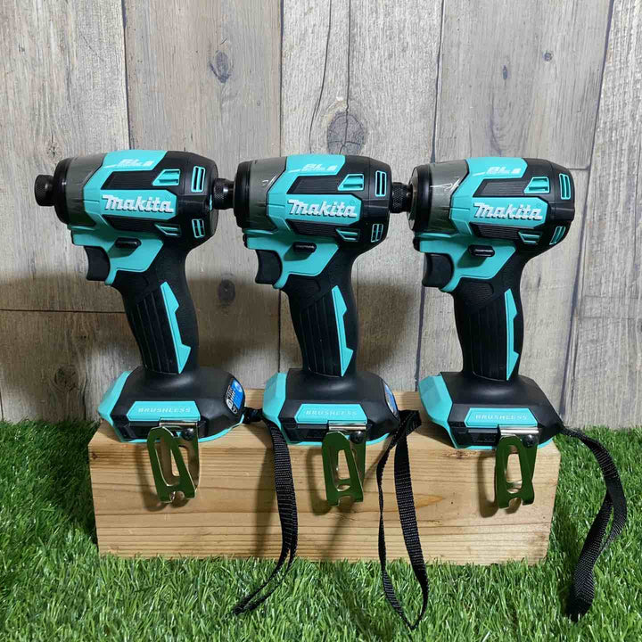【未使用品】マキタ(makita) 18V コードレスインパクトドライバ TD173DZTB ターコイズブルー　本体のみ　3台セット➁【戸田店】