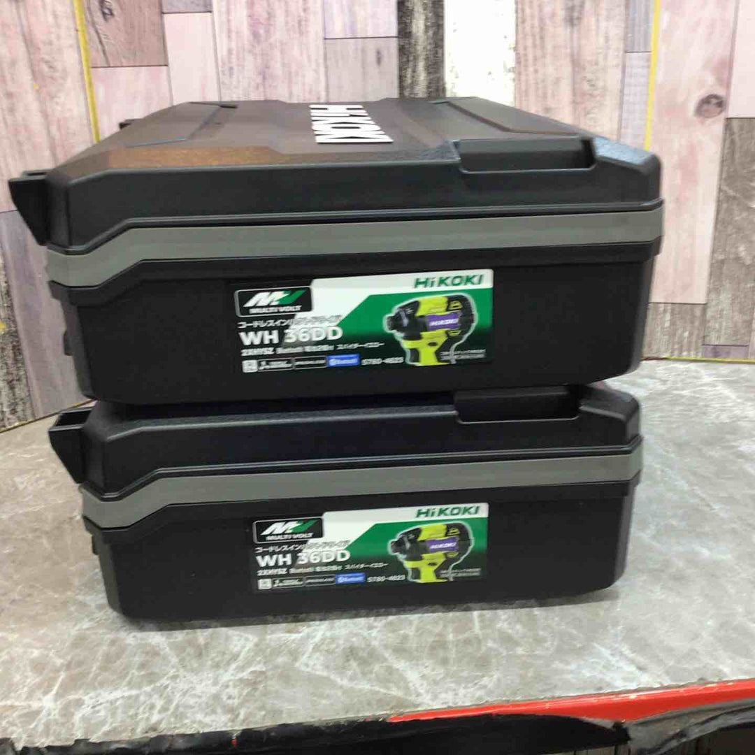 【未使用品】ハイコーキ Hikoki 36V コードレスインパクトドライバ スパイダーイエロー WH36DD(2XHYSZ) 2台セット【八潮店】