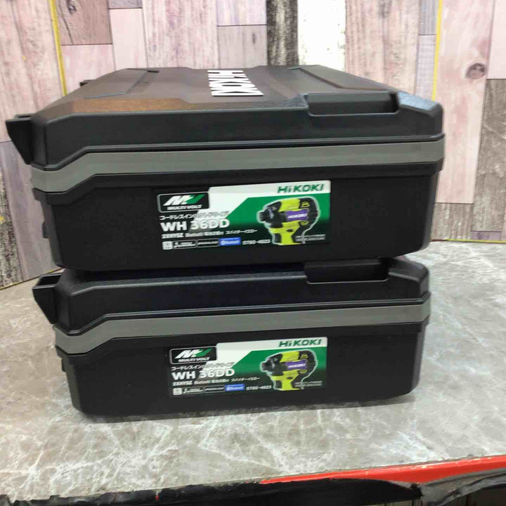 【未使用品】ハイコーキ Hikoki 36V コードレスインパクトドライバ スパイダーイエロー WH36DD(2XHYSZ) 2台セット【八潮店】
