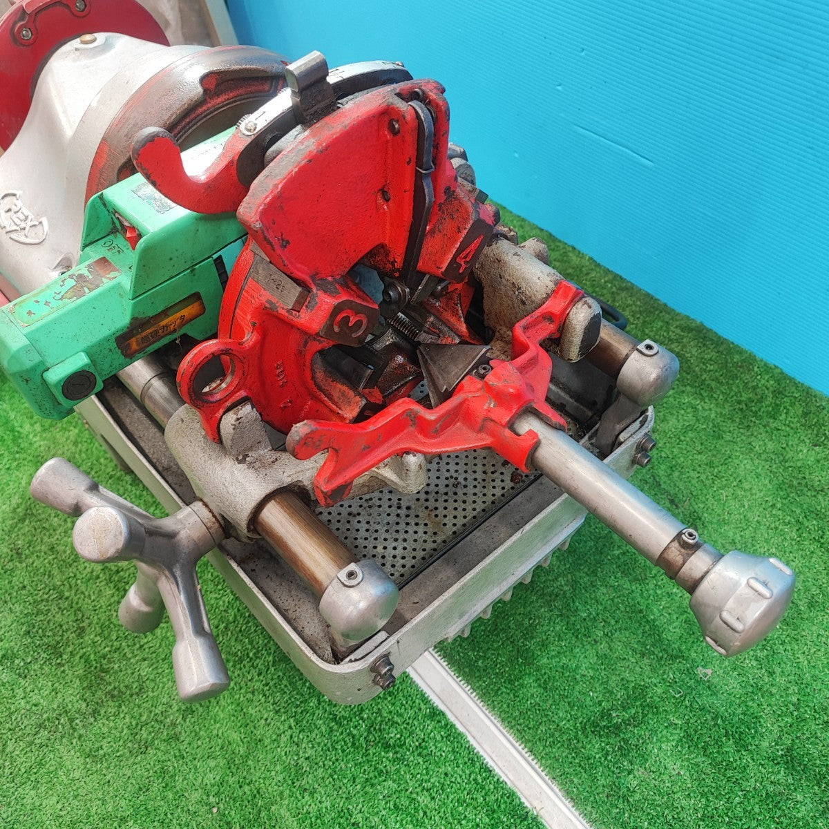 店頭受取り限定】〇レッキス(REX) ねじ切り機 N50A3 N50AIII 締楽付