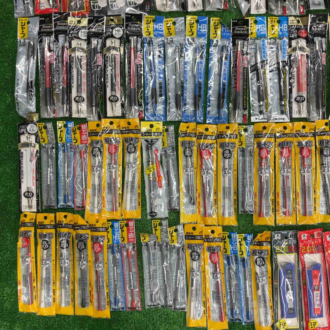 建築用チョーク、シャーペン、替え芯 計110個まとめ売り (サイズ・メーカー混在)【桶川店】